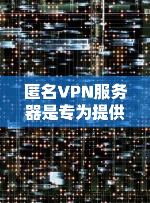 匿名VPN服务器是专为提供高度隐私保护而设计的VPN服务，它通过多层加密和多次数据转移来隐藏用户的身份和位置。以下是关于匿名VPN服务器的详细介绍